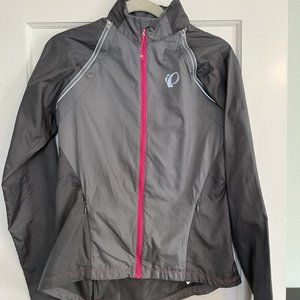 Pearl Izumi Women's Elite Barrier Convertible Jacket Grey Pink Medium
